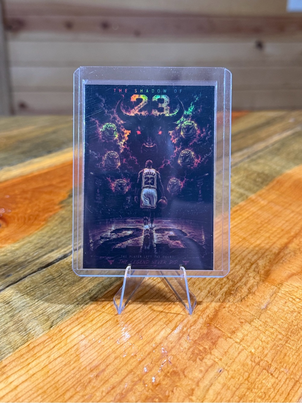 Michael Jordan The Shadow of 23 Custom Trading Card